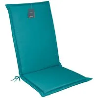 LILENO HOME Hochlehnerauflage Gartenstuhl Auflage, bequeme Sitzauflage für Gartenmöbel, Stuhlkissen, (1er Set), Polsterauflage Petrol, Stuhlauflagen, Auflagen Hochlehner