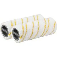 Walzenset gelb FC 3, FC 5, Reinigungsbürste weiß/gelb, 2 Stück
