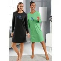Witt Sleepshirt Sleepshirts Langarm (2-tlg)