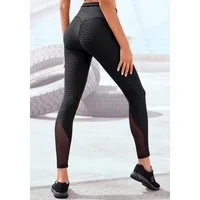 Vivance Active by Lascana Funktionsleggings mit Wabendesign und Mesheinsatz