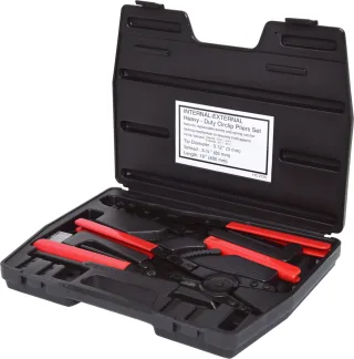 KS Tools Sicherungszangen-Satz mit Ratschenfunktion, 14-tlg - 500.1300