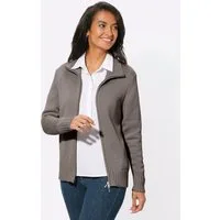 Witt Strickjacke Strickjacke Langarm Materialmix