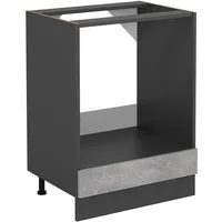 Vicco Herdumbauschrank R-Line, Beton/Anthrazit, 60 cm ohne Arbeitsplatte (1-St)