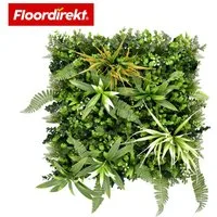 Floordirekt 3D Wandpaneel Pflanzenwand pflegefreie Kunstpflanzen Fire Sky 50x50 cm Wandpaneel, BxL: 50x50 cm, 0,25 qm, (Natürliche Optik, Klicksystem) Geruchlos, ungiftig & umweltfreundlich