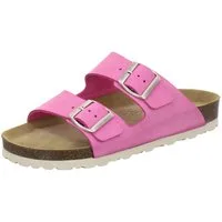 AFS-Schuhe 210007 Zweischnaller Pantolette für Damen mit Fußbett, bequeme Sandalen aus Leder