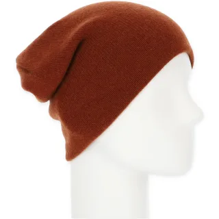Halsüberkopf Accessoires - Strickmütze Wolle/Kaschmir cognac - Gr. - OS
