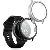 kwmobile 2x Glas Hülle für Garmin vivoactive 6 (42mm) / Active 6 Smartwatch, 2-tlg., Schutzhülle Fullbody Fitnesstracker Case Set aus Glas