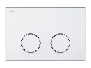 MEPA Frame Betätigungsplatte 2-Mengen Weiß-Mattweiß, 421050 421050