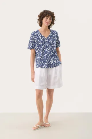 T-shirt Relaxed fit Oceana Graphic Print blue white