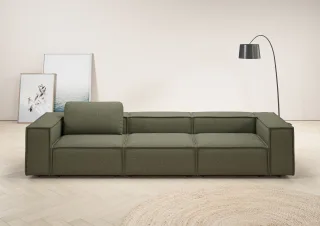 Home affaire 3,5-Sitzer "Watertown, modernes Big-Sofa XXL, 336 cm Breite, auch in Feincord" Riesiges Designersofa mit viel Platz & weichen Bezügen in Trendfarben