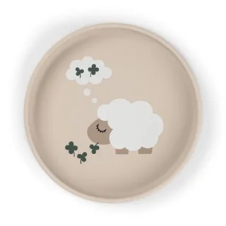 Done by Deer Stick&Stay Silikon Teller Tiny farm - sand