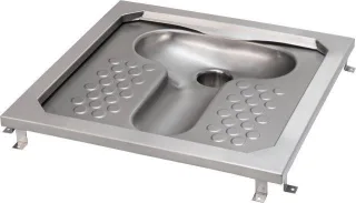 KWC Aquarotter Hock-WC, CAMPUS, Edelstahl, Spülrand, 755x200x755 mm, suizidhemmend, 2000108804 2000108804