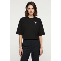HUGO T-Shirt Oversized Tee mit Print, Rundhals