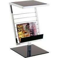 HAKU Beistelltisch Sofatisch, Wohnzimmertisch (1-St), rechteckig - aus Metall Silber B/T/H 36/30/60 cm