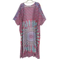 Guru-Shop Kimono Leichter Sommer Kimono, Umhang, Strandkleid mit.., alternative Bekleidung