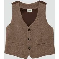 s.Oliver Jackenblazer Indoor-Weste Festliche Anzugsweste mit Herringbone-Muster