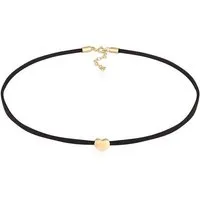 Elli Choker Choker Herz Satinband 925 Silber