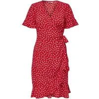 ONLY Sommerkleid Olivia (1-tlg) Wickel-Design