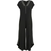 Doris Streich Jumpsuit (1-tlg) mit Strass-Streifenband
