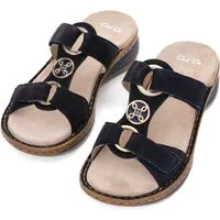 Ara HAWAII Pantolette, Keilabsatz, Sommerschuh, Schlupfschuh mit Schmuckelement
