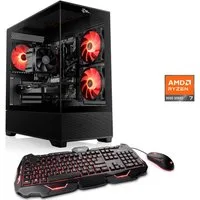 CSL AeroVision V24320 Gaming-PC (AMD Ryzen 7 8700F, Radeon RX 9070 XT, 32 GB RAM, 1000 GB SSD, Luftkühlung)