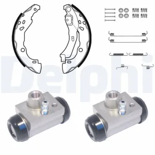 Delphi Bremsbacken vormontiert hinten Dacia Renault KP1077