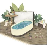 papercrush Geburtstagskarte Wellness Pop-Up Karte