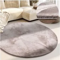 Villeroy & Boch Teppich Leon, rund, Höhe: 15 mm, Langflor, Shaggy, einfarbig, flauschig, weich, glänzend, modern, uni