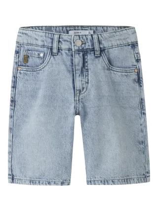 NAME IT - NKMRYAN REG L DNM SHORTS 6750-DM NOOS Light Blue Bleached Denim - Gr. - 152