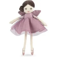 Moulin Roty Kuscheltier Kleine Puppe Fee Isaline violett weiche Stoffpuppe für Kinder zum (1-St)