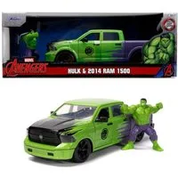 JADA Modellauto Jada Marvel Hulk 2014 Ram 1500 1:24 Modellauto