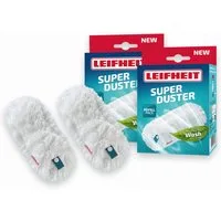 Leifheit Staubwischer Staubbezug für den SUPERDUSTER im 2er-Set (2-St), langlebig, waschbar, starke Reinigung und Bindung von Staub