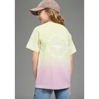 KangaROOS T-Shirt Kangaroos mit trendigem Farbverlauf kurzärmelig, bequeme Passform, mit Logodruck, Rundhalsausschnitt