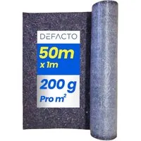 Defactoshop Malervlies Malervlies Rollenbezug rutschfest Malerfilz Abdeckvlies 180gr, (Packung, 1-St., malervlies), 50m x 1m - 200gr
