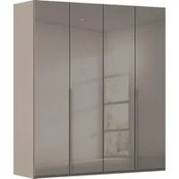 rauch Drehtürenschrank Kleiderschrank Schrank Garderobe Wäscheschrank BESTSELLER MONTCLAR (3 Ausstattungen BASIC/CLASSIC/PREMIUM (SOFT-CLOSE), Breiten 201-400 cm) Front in Glas/Hochglanz/Dekor/Grauspiegel in 5 Breiten MADE IN GERMANY