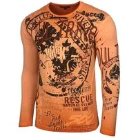 Baxboy Longshirt Herren Longsleeve T-Shirt Moderner Männer Langarmshirt B-704