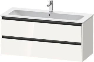 Duravit Ketho.2 Waschtischunterbau wandhängend Weiß Hochglanz 1210x480x550 mm - K25265022220000 K25265022220000