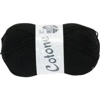 LANA GROSSA COTONE Häkelwolle, 125 m (vielseitiges Baumwoll-Basicgarn), 50 g