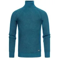 R-NEAL Rollkragenpullover Rollkragen Business Pullover Freizeit Grob-Strick Pulli Einfarbig