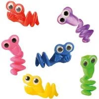 EDUPLAY Buntstift Stiftemonster mit Wackelaugen, (12-tlg), 5 x 2 cm, 12-teiliges Set (Farbe zufällig)