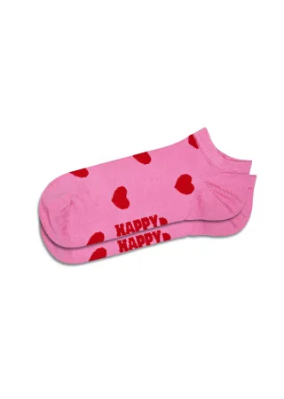 happy socks - Hearts Low Sock Rosa - Gr. - 38