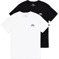 Alpha Industries Rundhalsshirt Basic T Small Logo 2 Pack (Set, 2-tlg)