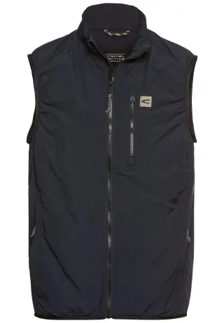 camel active - Outdoorweste mit Stehkragen dark navy - Gr. - 60