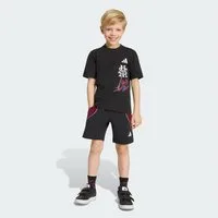 adidas Sportswear Jogginganzug ADIDAS MARVEL SPIDER-MAN SET, T-SHIRT UND SHORTS (1-tlg)