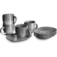 Springlane Geschirr-Set Misty Cliff, Steingut, in verschiedenen Ausführungen und Sets, Steingut, robust, kratzfest, 4er-Set Espressotasse
