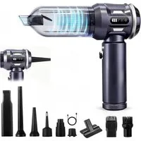 Nettlife Akku-Handstaubsauger kabellos Mini 25000Pa starker Akku bürstenloser Motor 4-in-1, 3 Stufen Tragbarer Staubsauger für PKW Wohnmobil Camping Treppen Sofa