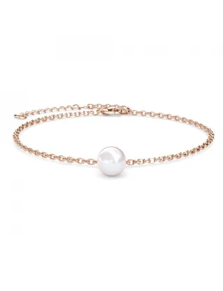 Kristall-Perlenarmband - Rose Gold und Kristall