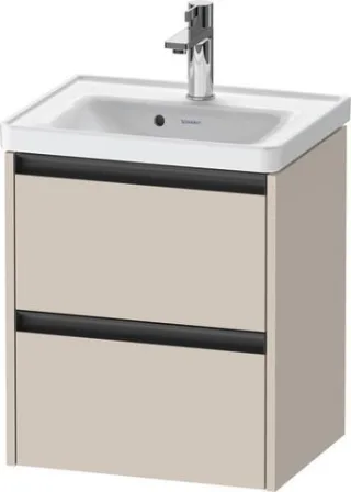 Duravit Ketho.2 Waschtischunterbau wandhängend Taupe Matt 484x375x549 mm - K25280091910000 K25280091910000