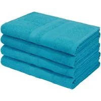 OTTO home Duschtücher Vanessa, 4 Duschtücher, 70x140cm, in Standard- und Premium-Qualität, Walkfrottee (Set, 4-St), Handtücher mit Bordüre, 100% Baumwolle, einfarbig, weich