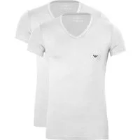 Emporio Armani Unterziehshirt CC717 Stretch Cotton (Packung, 2-St., 2er-Pack) Herren T-Shirt Kurzarm V-Neck Unterhemd figurbetont im 2er-Pack